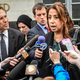 Maria Mena, attorney for one of the accused students, talks to the press as she departs the courthouse on May 5, 2017, in Rockville, Md. (Bill O’Leary/the Washington Post via Getty Images)